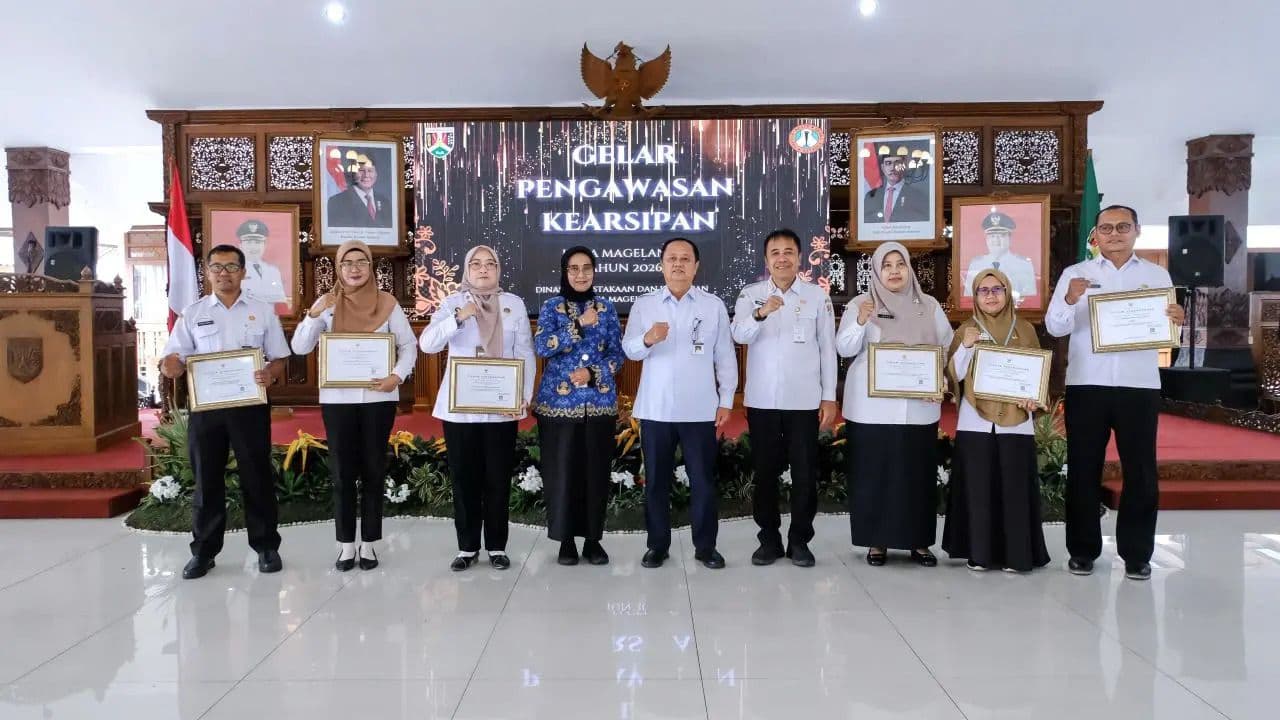 Enam Perangkat Daerah Kota Magelang Raih Predikat Sangat Memuaskan dalam Evaluasi Kearsipan 2026